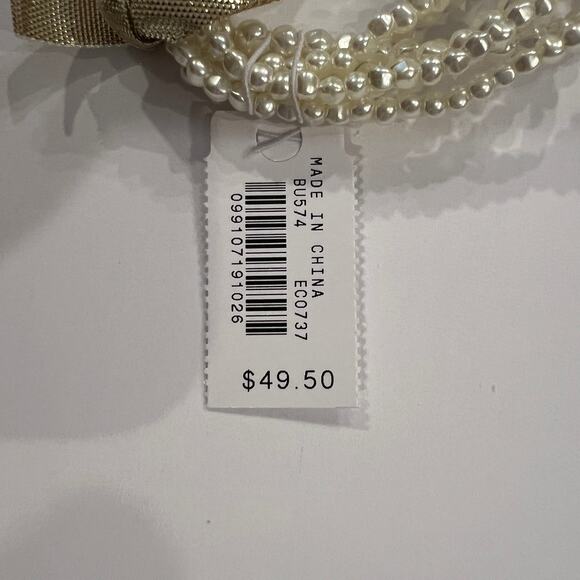 NWT J. Crew Tiny Pearl-Bead Stretch Bracelets (set-of-six) - Picture 3 of 4